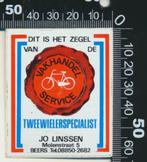 Sticker: Tweewielerspecialist Jo Linssen - Beers, Verzamelen, Ophalen of Verzenden, Zo goed als nieuw, Bedrijf of Vereniging