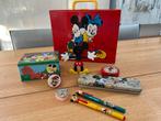 Vintage koffertje Disney en kleine andere Disney spullen, Ophalen of Verzenden, Mickey Mouse, Gebruikt, Tas, Koffer of Zak
