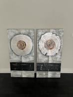 Muur schilderij set (2 stuks) - 115x60cm, Ophalen, Zo goed als nieuw, Schilderij, 75 cm of meer