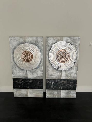 Muur schilderij set (2 stuks) - 115x60cm beschikbaar voor biedingen