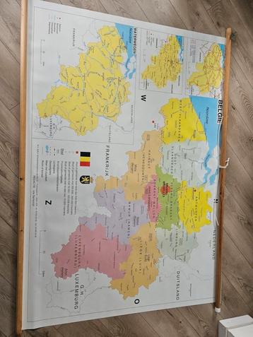 Grote schoolkaart landkaart België 