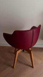 Kuipstoelen (6x), Huis en Inrichting, Stoelen, Gebruikt, Zwart, Leer, Ophalen of Verzenden