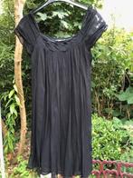 V) B38 didi zwarte gevoerde kerst / jurk voile stof maat l, Maat 38/40 (M), Verzenden, Zwart, Didi