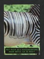 Zebra Artis Amsterdam Dierentuin Streepjescode., Verzamelen, Ophalen of Verzenden, 1980 tot heden, Ongelopen, Wild dier