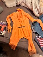 Oranje Glow in the Dark Morphsuit met schoenbedekking, Carnaval, Overige maten, Ophalen of Verzenden, Zo goed als nieuw