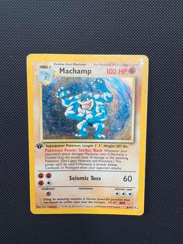 Machamp pokemon base set holo 8/102 beschikbaar voor biedingen