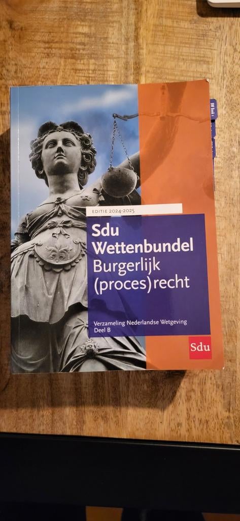 Sdu Wettenbundel Burgerlijk (proces)recht 2024-2025, Zo goed als nieuw, Sdu, Alpha, HBO