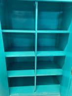 Turquoise Kast met Spiegel en Lades, Ophalen, Gebruikt, 100 tot 150 cm, 150 tot 200 cm