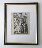 Clement Serveau (1886-1972) Houtgravure II, Antiek en Kunst, Kunst | Etsen en Gravures, Ophalen of Verzenden
