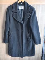 Vintage zwarte wollen mantel maat 44 van Novelti, Kleding | Dames, Zwart, Ophalen of Verzenden, Gedragen, Maat 42/44 (L)