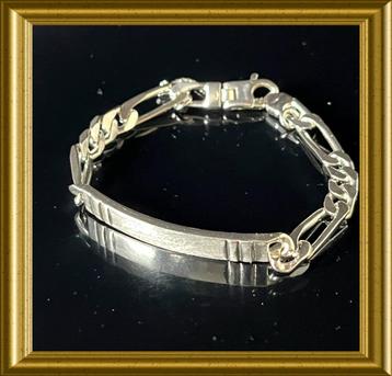 Zilveren plaat armband beschikbaar voor biedingen