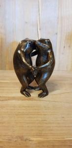 DANSENDE KIKKERS / bronzen beeld, Nieuw, Info@huisentuindecoratiemarie.nl, Dierenbeeld, Huis en tuin decoratie Marie