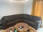 Congo zwart lederen bank te koop (nieuwprijs €4000), Ophalen, 250 tot 300 cm, Hoekbank, Leer
