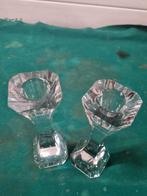 kandelaars kristal villeroy en boch 2 stuks, Huis en Inrichting, Woonaccessoires | Kandelaars en Kaarsen, Ophalen of Verzenden