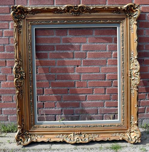 Prachtige goudvergulde houten schilderijlijst, Huis en Inrichting, Woonaccessoires | Lijsten, Gebruikt, Hout, Ophalen