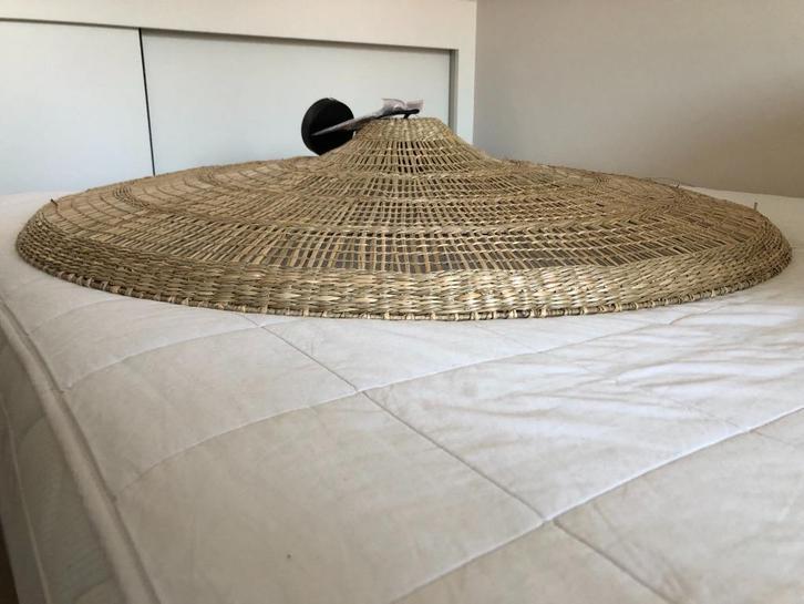 Prachtige nieuwe hanglamp van natuurlijke vezels, Huis en Inrichting, Lampen | Hanglampen, Nieuw, Minder dan 50 cm, Ophalen