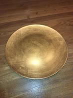 sierbord / decoratief bord, 32 cm goudkleurig, Kunststof, Schaal, Rond, Ophalen of Verzenden