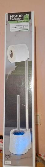 Nieuw in doos toiletset borstel en wc rolhouder, Ophalen, Nieuw