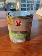 V33 werkblad lak kleurloos zijdeglans 500ml, Ophalen, Wit, Lak