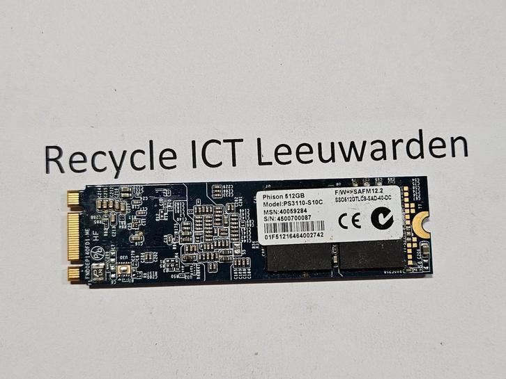 Phison 512gb m.2 ssd strip ps3110-s10c, Computers en Software, Harde schijven, Gebruikt, Laptop, Intern, SSD, Ophalen of Verzenden
