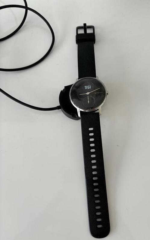 Withings Steel HR Hybride Smartwatch zwart, Sieraden, Tassen en Uiterlijk, Smartwatches, Zo goed als nieuw, Android, Zwart, Afstand