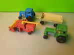 Matchbox - 3x Landbouw voertuig (Tractor, Harvester), Ophalen of Verzenden, Gebruikt, Tractor of Landbouw