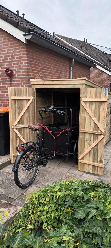 Berging schuur voor fiets/elektrische fiets/scooter/motor, Tuin en Terras, Bergingen en Tuinkasten, Nieuw, Hout, Ophalen of Verzenden