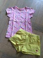 Leuk zomers setje shirtje met bloemen & broekje mt 122 - net, Kinderen en Baby's, Kinderkleding | Maat 122, Meisje, Ophalen of Verzenden