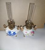 Olielamp - 2 stuks - Porselein - H18cm - Setprijs: €30,00, Antiek en Kunst, Ophalen