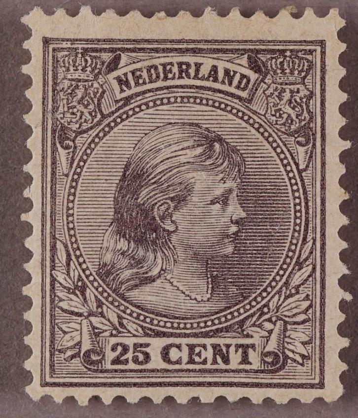 Nederland NVPH 42 ongebruikt koningin Wilhelmina, Postzegels en Munten, Postzegels | Nederland, Postfris, T/m 1940, Ophalen of Verzenden