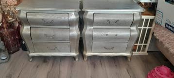 2 zilveren barok kastjes MOET NU WEG!!!!!