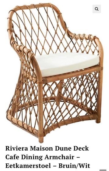 GEZOCHT: Riviera Maison Dune Deck Cafe Armchair beschikbaar voor biedingen