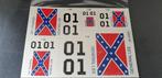 Water Slide Decals 01, General Lee en Rebel Vlag, Hobby en Vrije tijd, Modelbouw | Auto's en Voertuigen, Overige merken, Christian@diecastcompany.nl