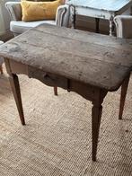 Prachtig, massief eiken, stevig, Franse boerentafel, lade, Ophalen