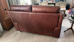 Klassiek leren bankje - 2 zitplaatsen, Huis en Inrichting, Banken | Bankstellen, Ophalen, Gebruikt, Klassiek, 150 tot 200 cm