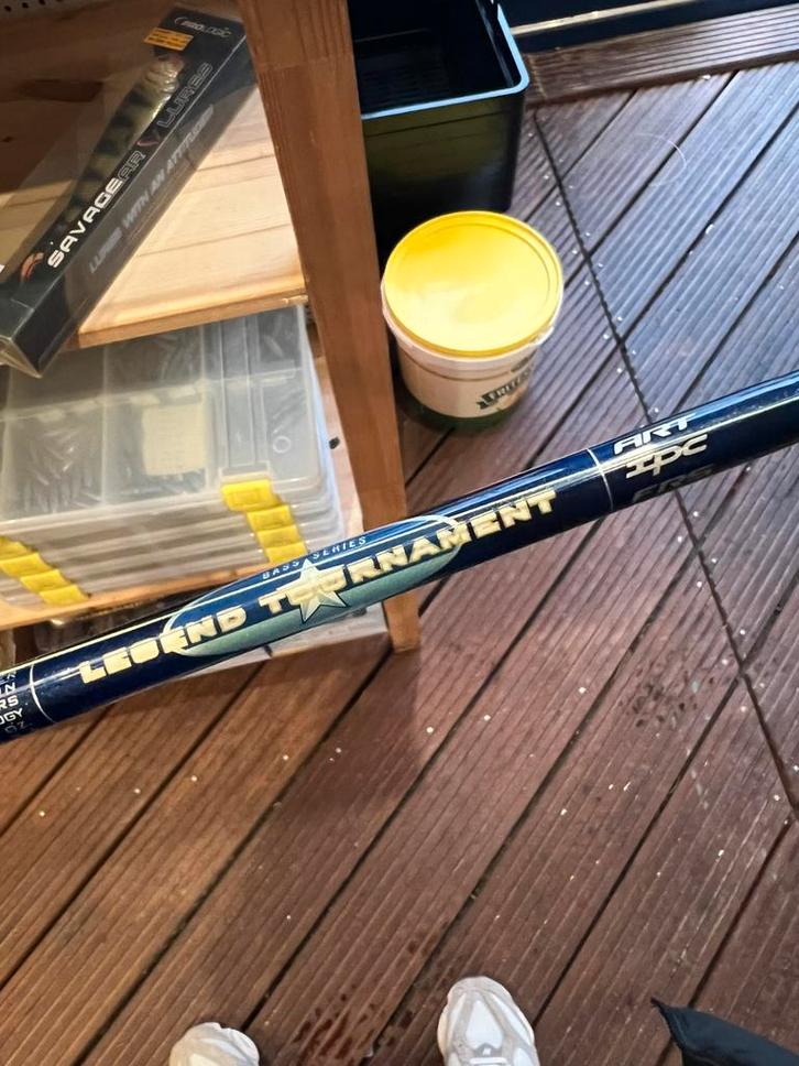 Prachtig St. Croix Legend Tournament LBC70MHMF incl Abu reel, Watersport en Boten, Hengelsport | Roofvissen, Zo goed als nieuw