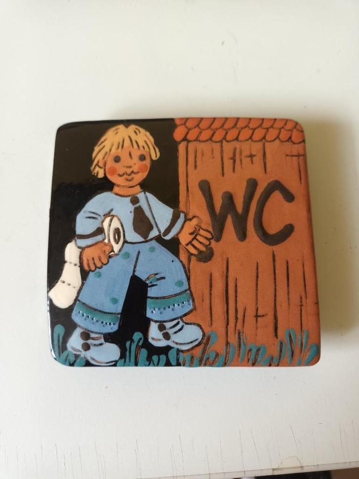 WC bordje, Antiek en Kunst, Curiosa en Brocante, Ophalen of Verzenden