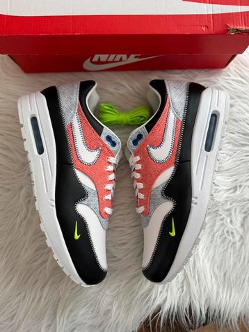 Nike Air Max 1 zwart rood groen wit EU 44 Nieuw in Doos beschikbaar voor biedingen