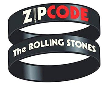 Rolling Stones zip code rubber polsband official merchandise