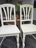 Mooie stevige grenen stoelen, Huis en Inrichting, Stoelen, Ophalen, Twee, Wit, Zo goed als nieuw