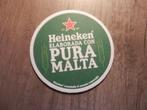 Heineken bierviltje export Brazilië Pura malta, Verzamelen, Ophalen of Verzenden, Zo goed als nieuw, Viltje(s), Heineken