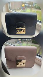 2x Furla metropolis schoudertas, zwart en roze, Overige merken, Zwart, Ophalen of Verzenden, Zo goed als nieuw