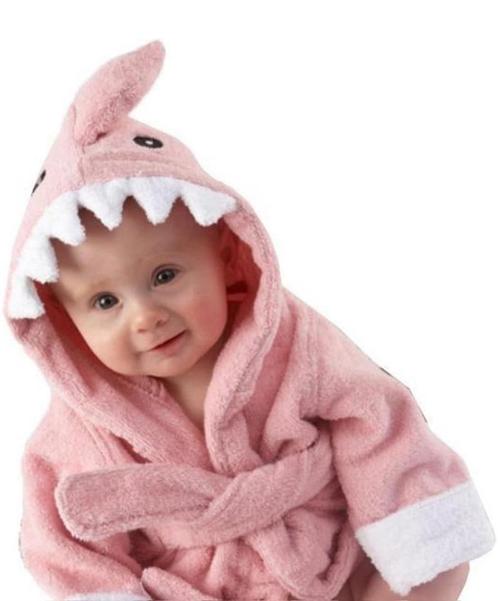 Leuke partij 15x baby peuterbadjas badjas roze haai dieren, Kinderen en Baby's, Babykleding | Overige, Nieuw, Jongetje of Meisje