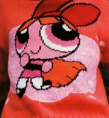 Power Puff Girls - Blossom- trui breipatroon beschikbaar voor biedingen