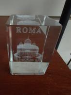Rome St Pietro kubus van glas., Antiek en Kunst, Antiek | Glas en Kristal, Ophalen of Verzenden