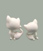 Set van 2 vintage kattenbeeldjes mid century, Antiek en Kunst, Antiek | Keramiek en Aardewerk, Ophalen of Verzenden