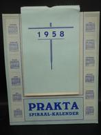 Weekkalender 1958 Prakta spiraalkalender, Ophalen of Verzenden, Weekkalender, Nieuw