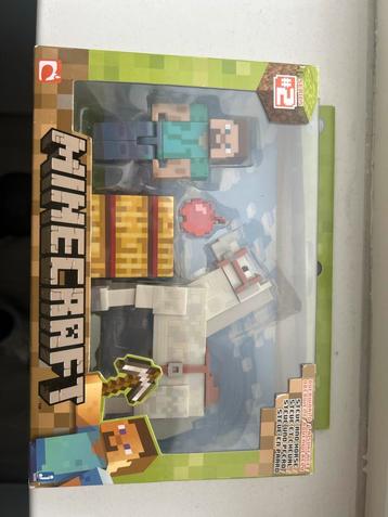 Minecraft Mini Figuren - Steve & Paard beschikbaar voor biedingen