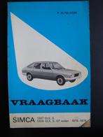 Vraagbaak Simca 1307 1308 Kluwer Olyslager, Verzenden