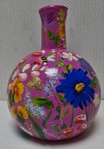Handgeschilderde Bloemenvaas opruiming, Overige kleuren, Nieuw, Ophalen of Verzenden, Glas